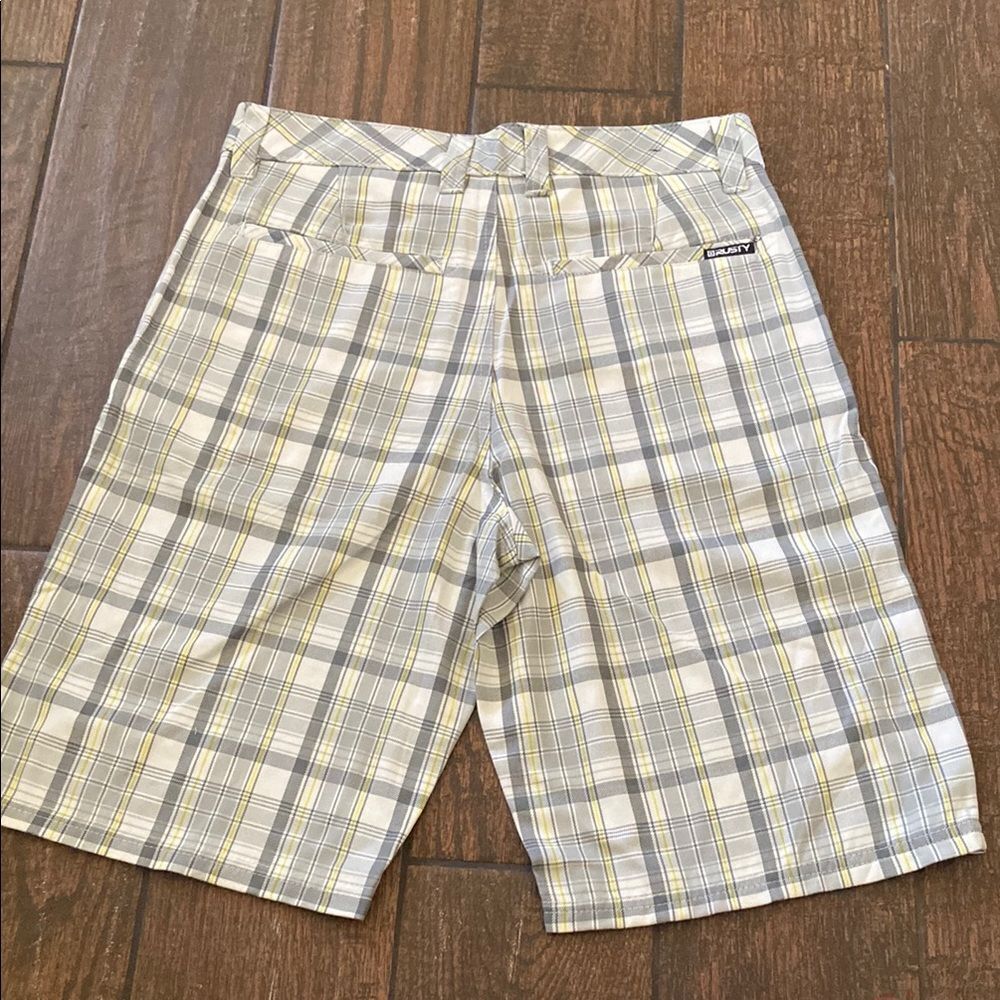 Rusty Gray and Yellow Flat Front Men’s Shorts Size 30 New No Tag